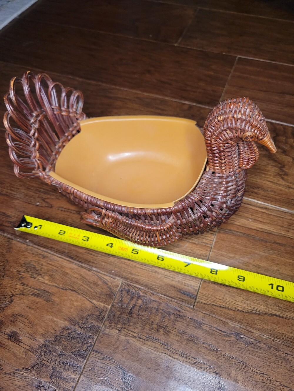 Vintage Turkey Basket With Insert